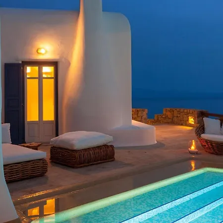 Excellent Mykonos Gamma 3 Bedrooms Stunning Sea Views Villa Psarrou