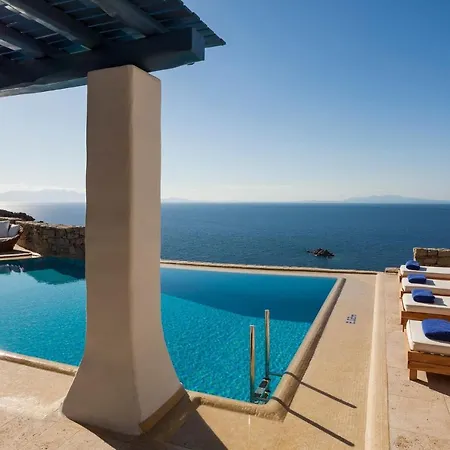 Excellent Mykonos Psarrou Gamma 3 Bedrooms Stunning Sea Views Psarrou Βίλα