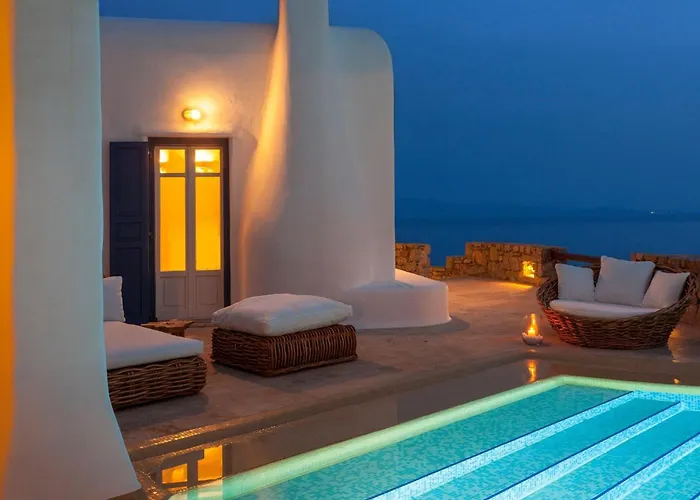 Excellent Mykonos Gamma 3 Bedrooms Stunning Sea Views 别墅 普沙罗