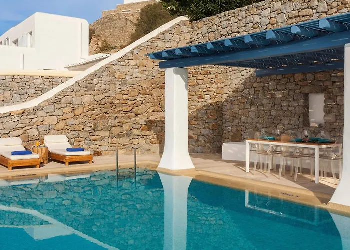 Villa Excellent Mykonos Gamma 3 Bedrooms Stunning Sea Views Psarou (Mykonos)
