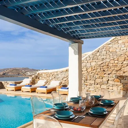 Excellent Mykonos Gamma 3 Bedrooms Stunning Sea Views プサロウ