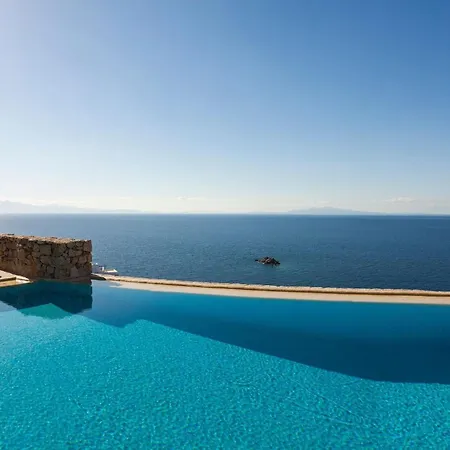 Excellent Mykonos Gamma 3 Bedrooms Stunning Sea Views * プサロウ